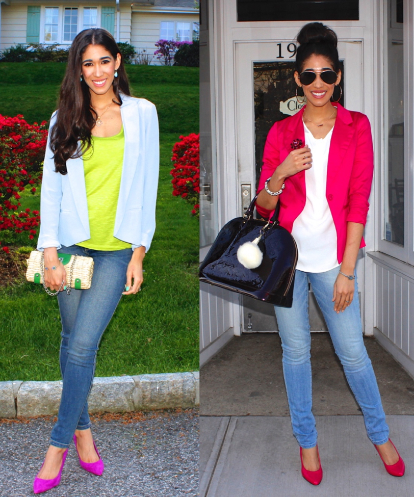 How to Wear a Bright Pink Blazer & What to Look for When Purchasing