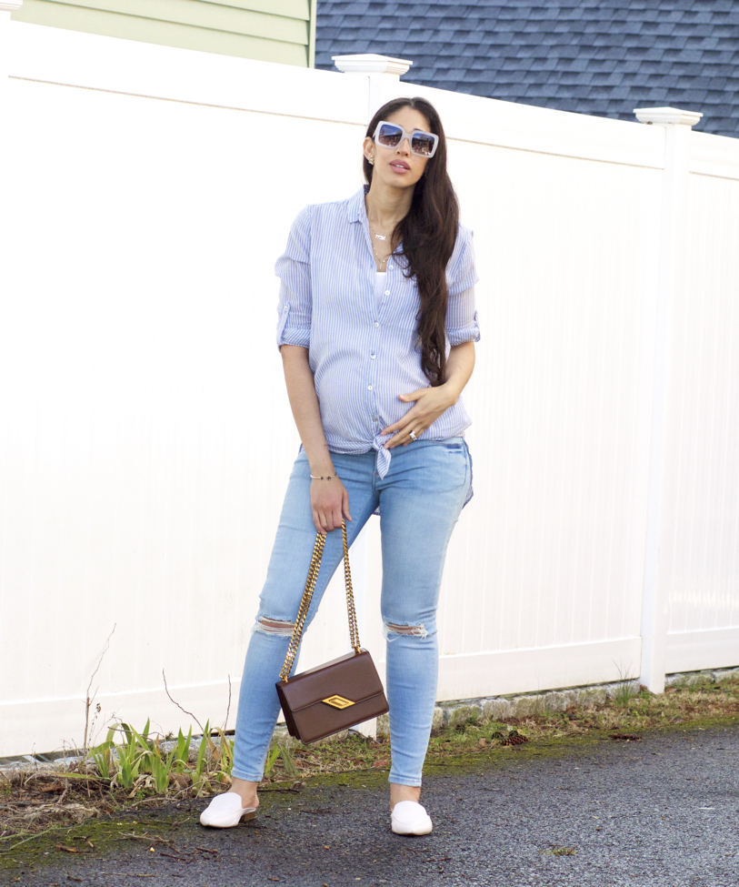 oversized white button down shirt outfit