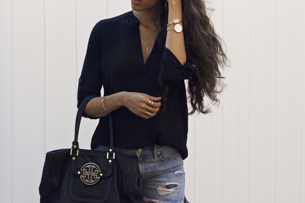 black and gold outfit casual