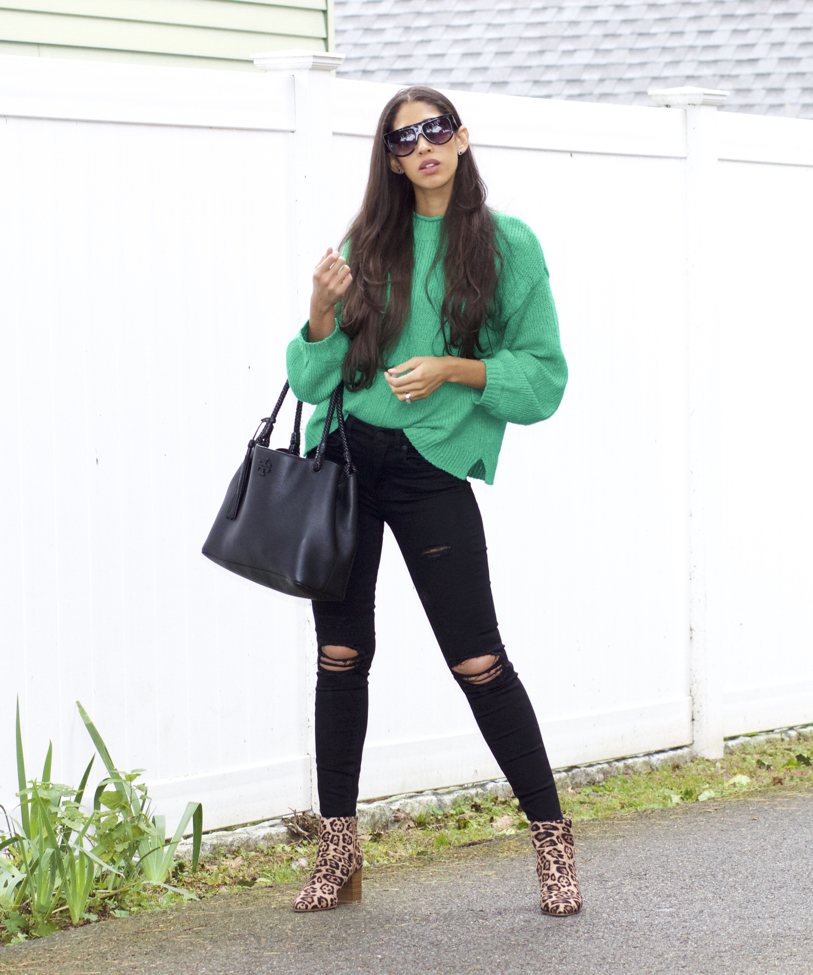 Green and sales black outfit