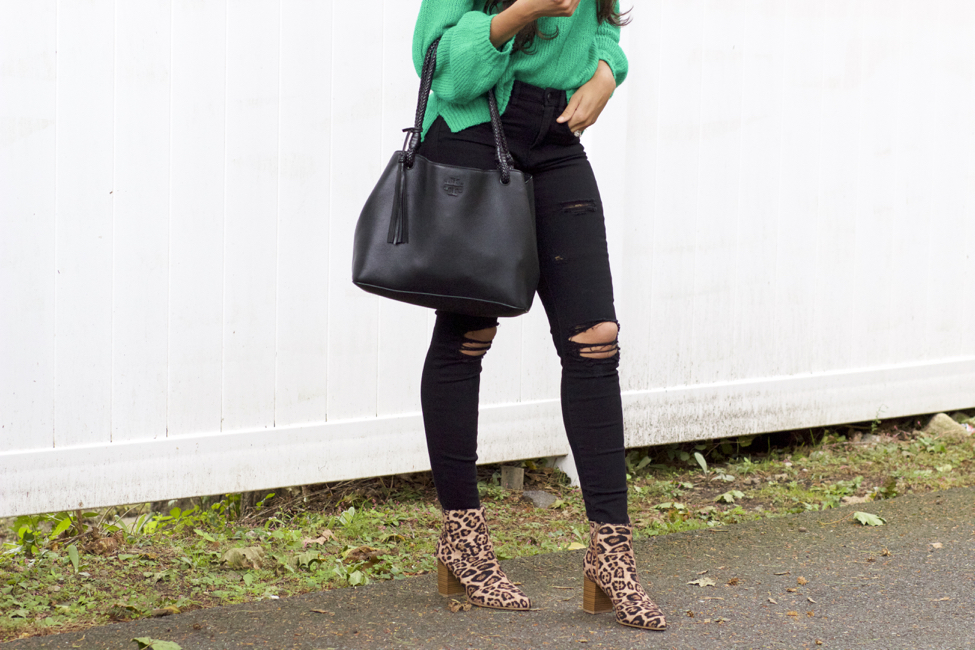 Black best sale green outfit