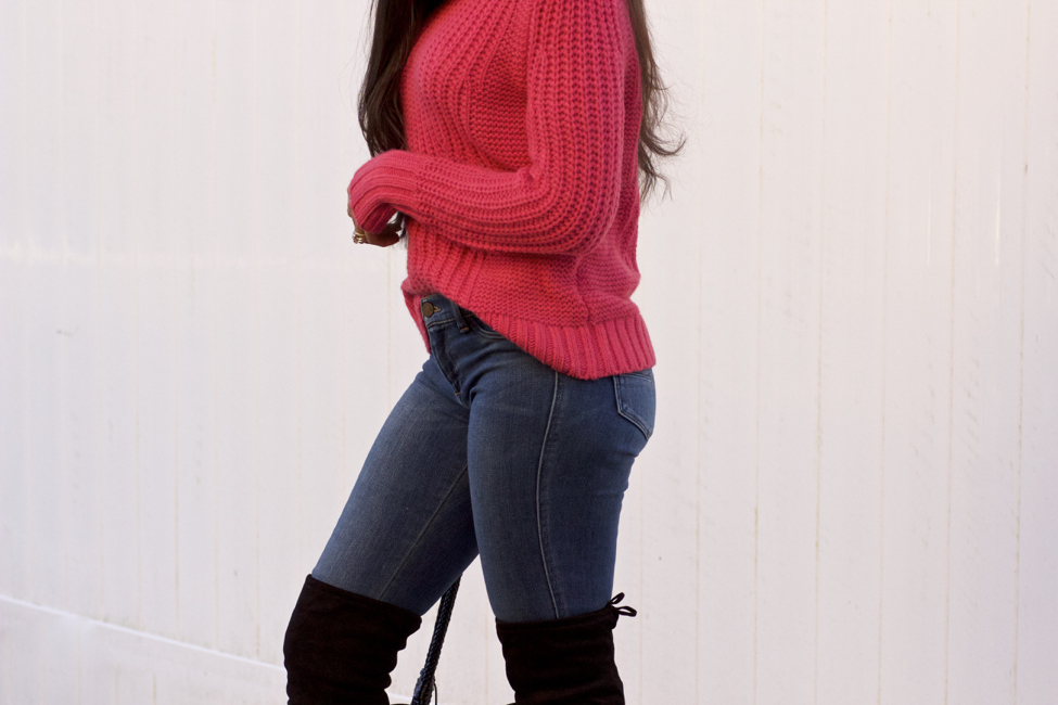 Sweater with best sale jeans and boots