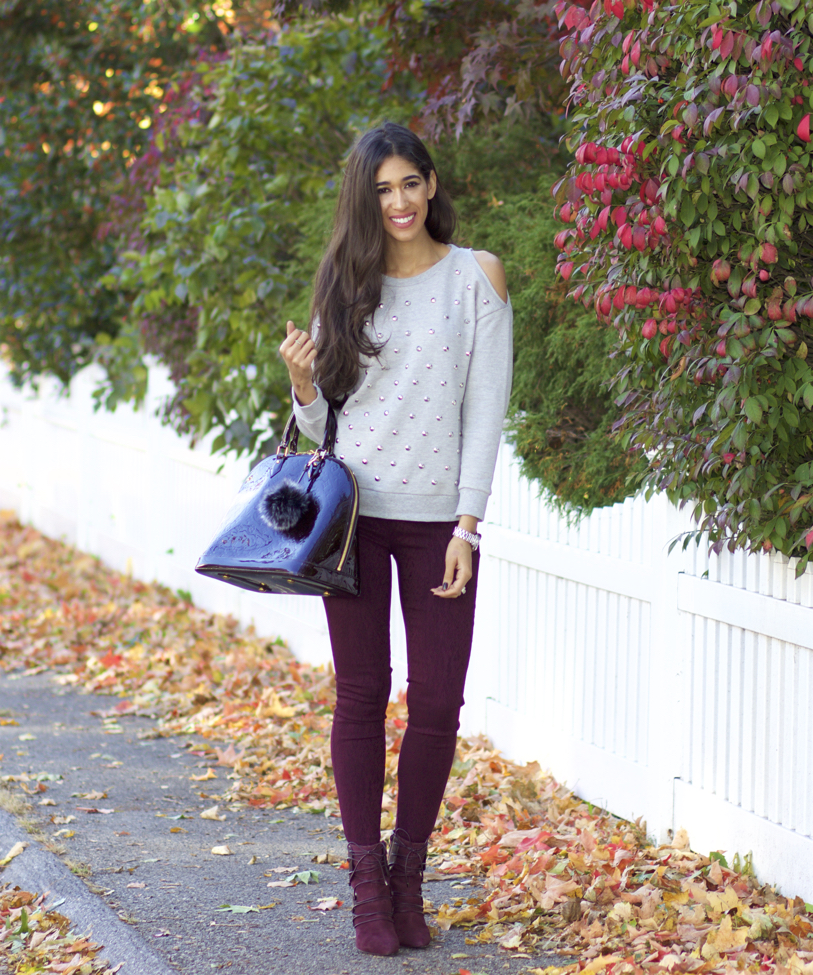 Outfits with hotsell burgundy boots