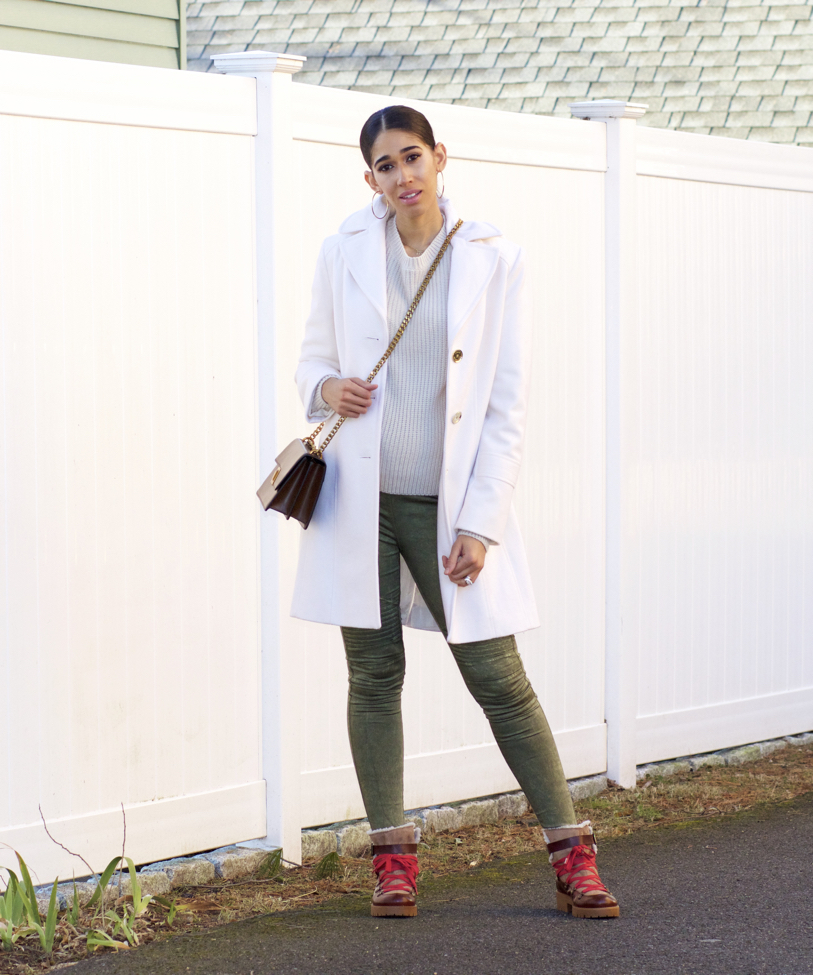 Cute Outfit Idea with Hiking Boots - The Style Contour