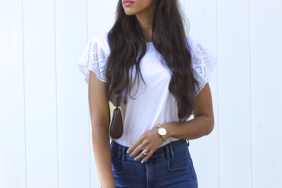 Summer textures: How to elevate a basic tee and shorts outfit