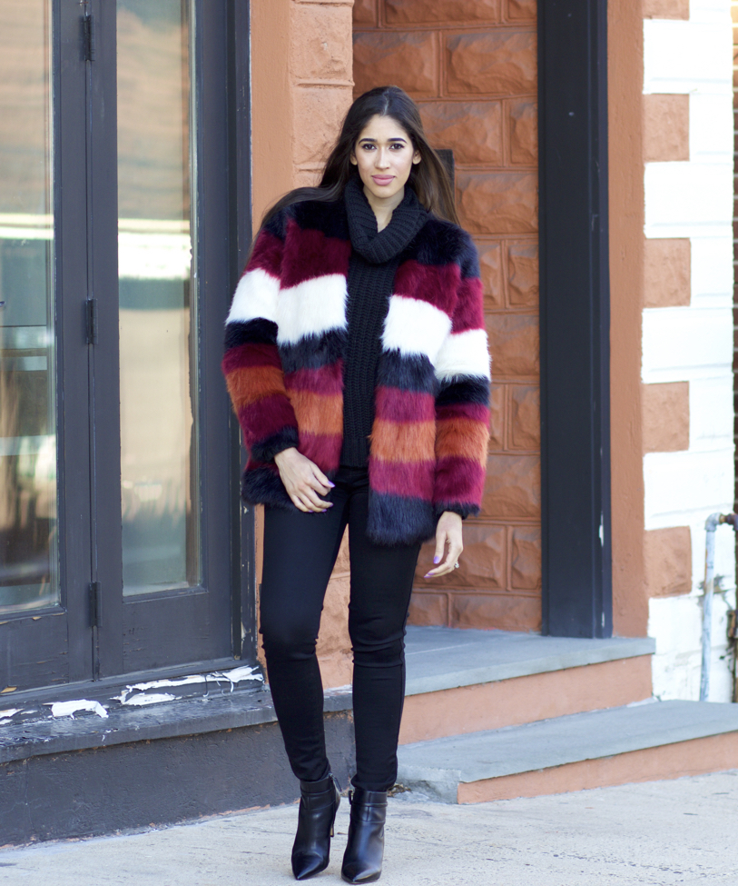 3 Stylish Ways To Wear A Faux Fur Coat The Style Contour