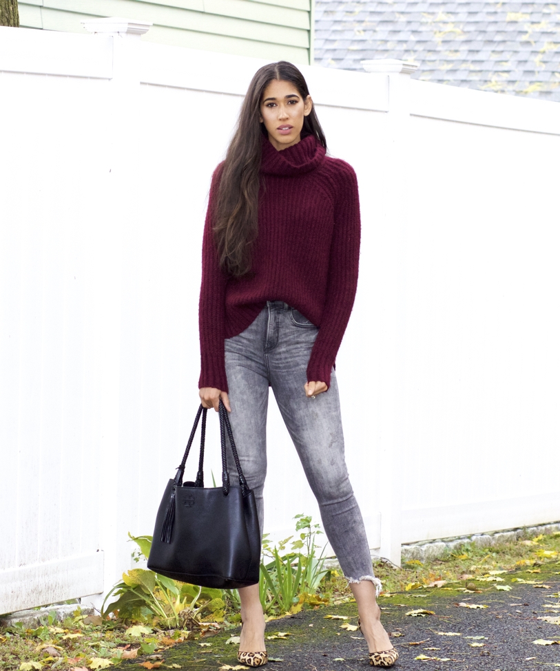 Grey shop jean outfit