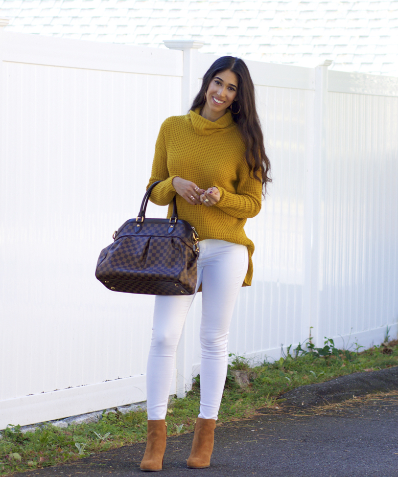 mustard yellow outfit