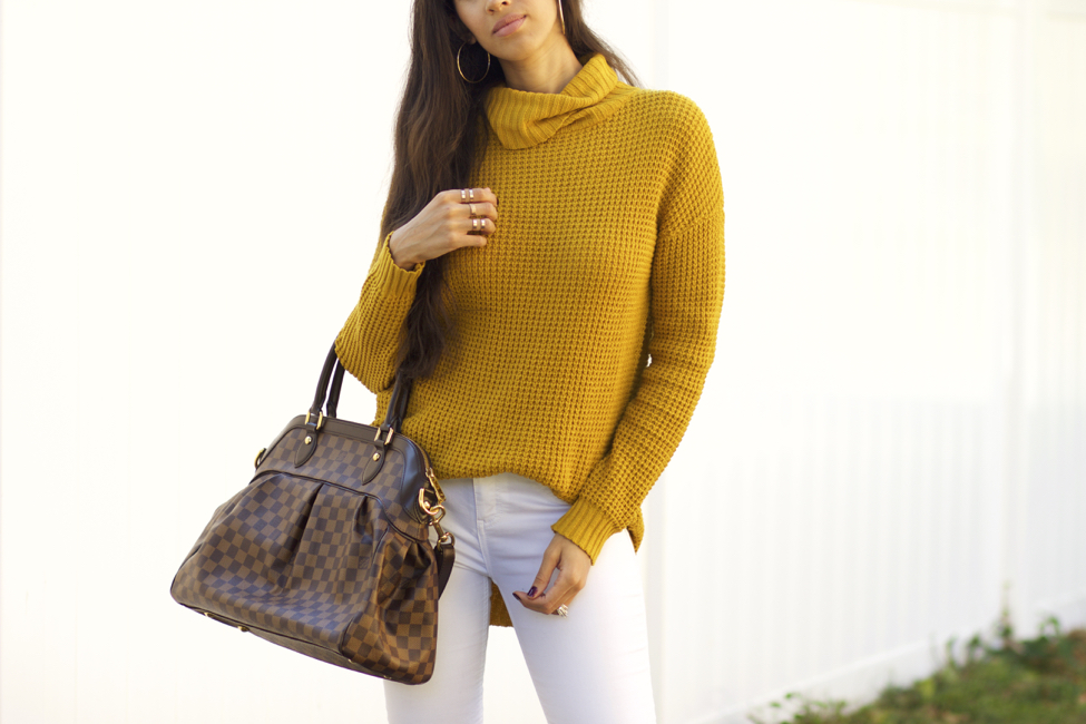 How to wear hot sale mustard yellow sweater