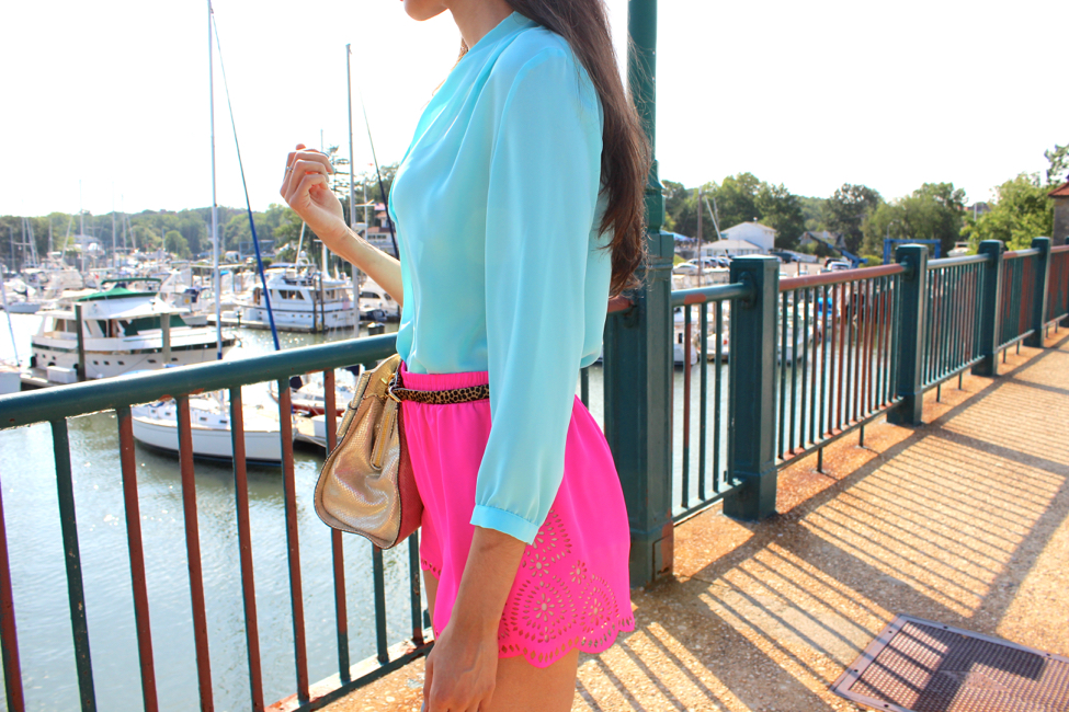 Pink and clearance blue clothes online