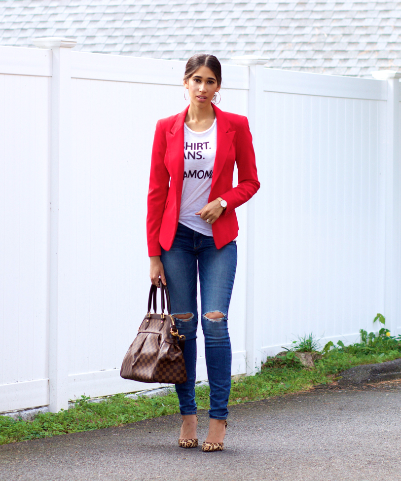 Stunning Red Top Outfits Ideas. How to Wear Red Tops in Spring