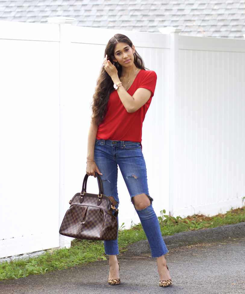 Stunning Red Top Outfits Ideas. How to Wear Red Tops in Spring