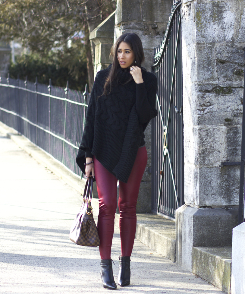 Red Leather Leggings - The Style Contour