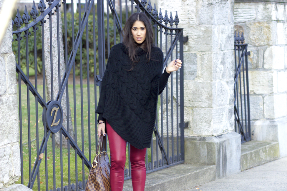 Red Leather Leggings - The Style Contour