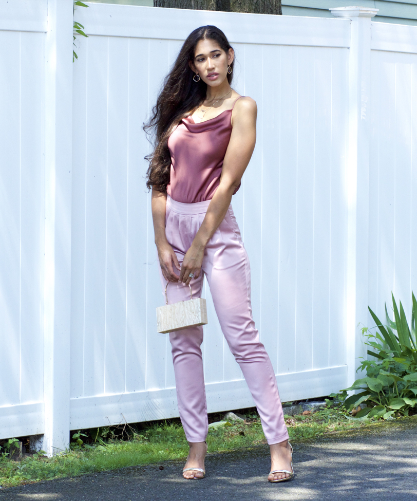 Satin Joggers & Bodysuit  Satin joggers, Satin joggers outfit, Joggers  outfit