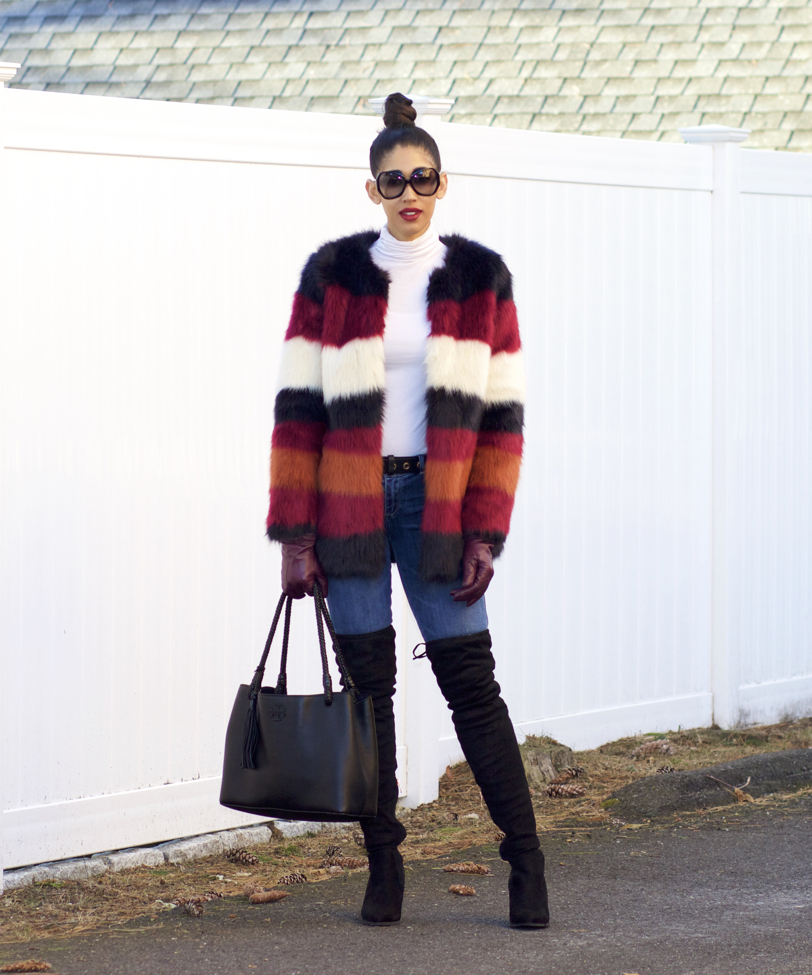 3 Stylish Ways To Wear A Faux Fur Coat The Style Contour