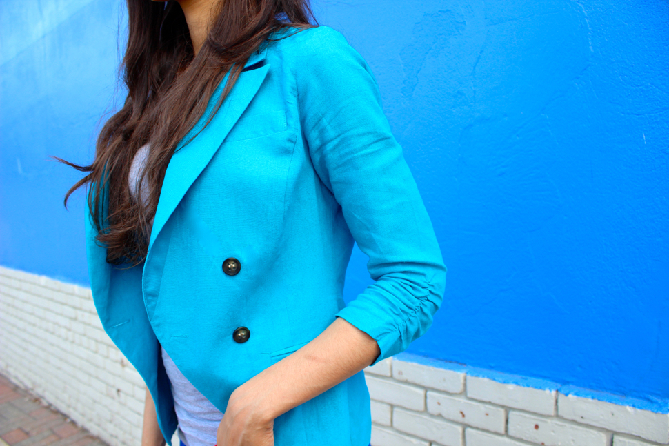 What To Wear with Blue Pants - Cobalt Blue Pants for Women