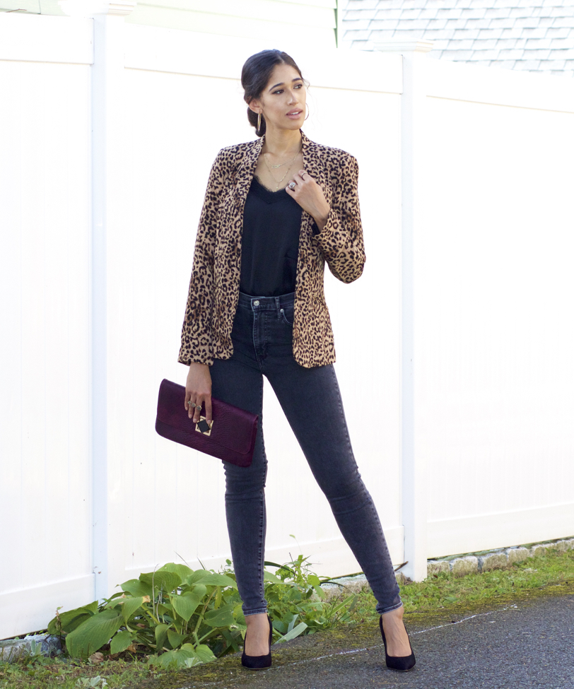 Blazer leopard outlet print