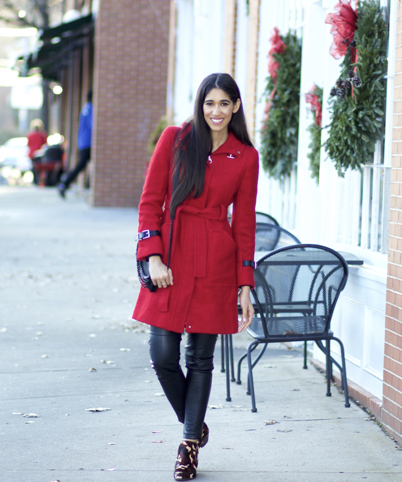 red coat outfit