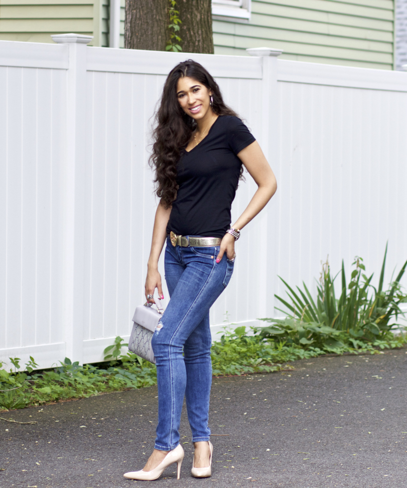 ladies jeans with t shirt