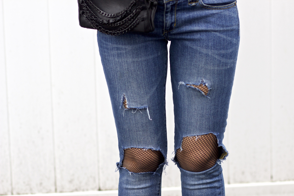 Fishnets & Ripped Jeans - The Style Contour