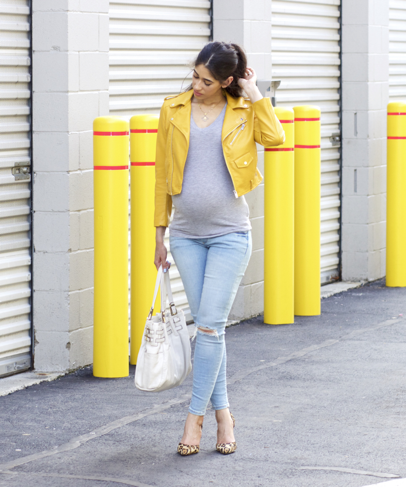 Yellow + My First Pair of Maternity Jeans! - The Style Contour