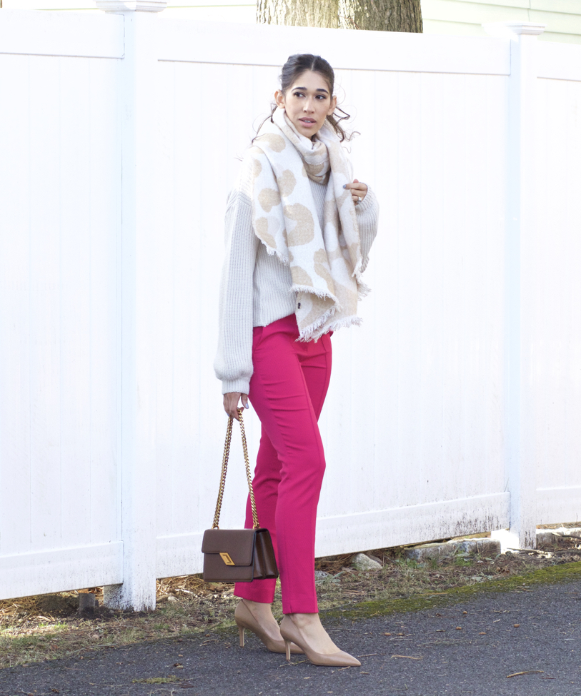 How to Wear Pink Pants in the Fall